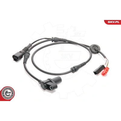 Immagine di ESEN SKV 06SKV015 Sensore ABS Assale anteriore 990mm 12V elettrico rosso/nero AUDI: A4 B5 Avant, A6 C5 Sedan
