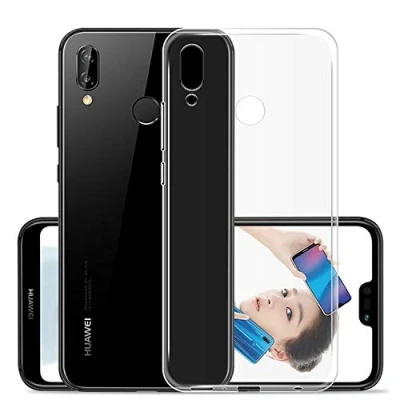 Immagine di NEW&#039;C Cover Compatibile con Huawei P20 Lite, Custodia Gel Trasparente Morbida Silicone Sottile TPU [Ultra Leggera e Chiaro]