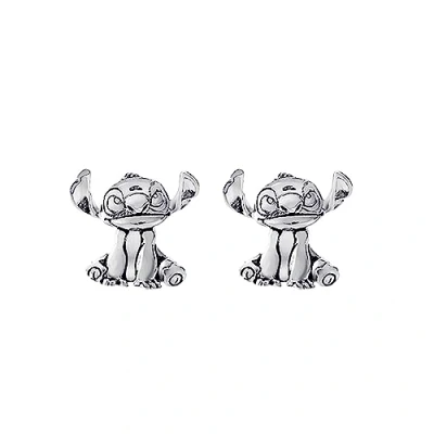 Immagine di Disney Lilo &amp; Stitch Orecchini a perno placcati in argento, One Size, Ottone