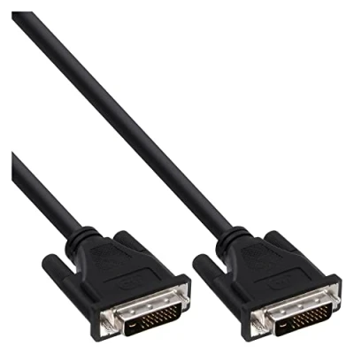 Immagine di InLine 20637 Cavo DVI D 24+1 Maschio a Maschio, Dual Link, 5M Nero