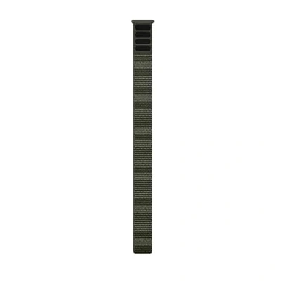 Immagine di Garmin Cinturino Originale, 22mm, UlktraFit in Nylon, Chiusura a strappo, Ultra leggero, Elastico e Anti microbico, Moss