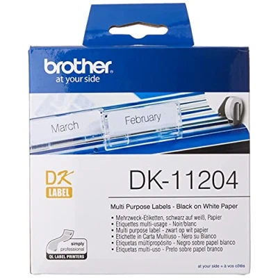 Immagine di BROTHER 400 ETICH ADES CAR NER0/BIANC 17X54
