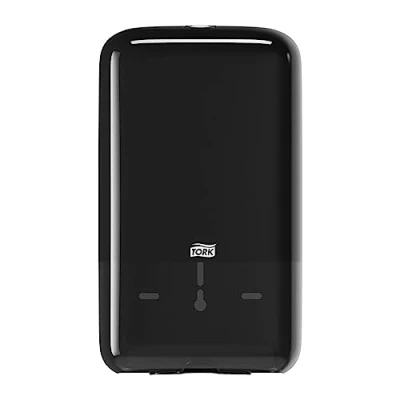 Immagine di Tork 556008 Dispenser Carta Igienica Intercalata, sistema T3, 27,1 cm x 15,9 12,8 (altez. largh. profon.), plastica resistente, Elevation Design, colore nero