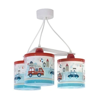 Immagine di Dalber Lampada da soffitto E 27, Polizia, Multicolore, 39 x 20
