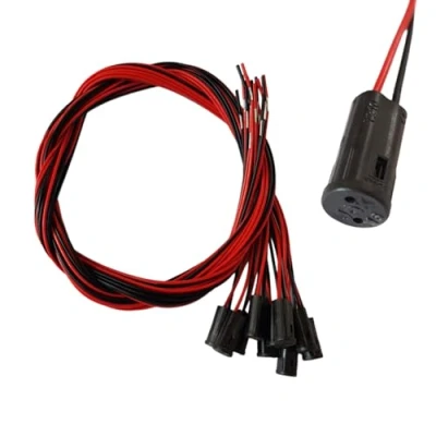 Immagine di PB Versand Cavo con spina per bassa e alta tensione (12 V/230 V), adatta a lampadina LED alogena attacco G4, lunghezza: 60 cm, 10 pezzi