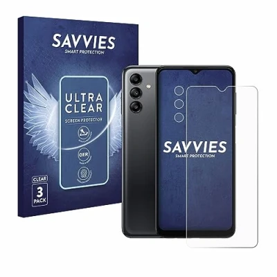 Immagine di savvies (6 Pezzi Pellicola Protettiva per Samsung Galaxy A04s (Fronte+Fotocamera) Protezione Schermo Trasparente