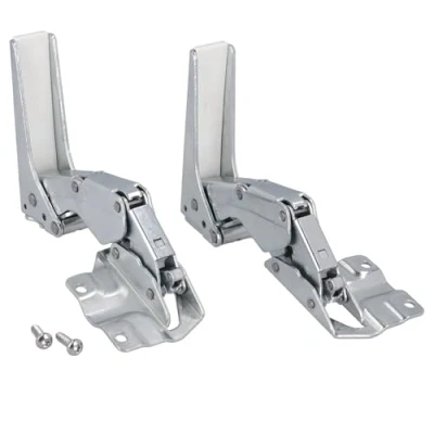 Immagine di LUTH Premium Profi Parts Set di cerniere per porta frigorifero (sopra e sotto) Compatibile con Bosch Siemens Neff 12004051
