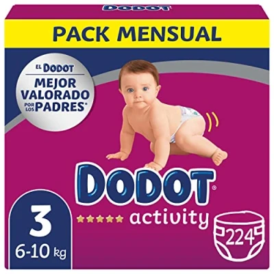 Immagine di Dodot pannolini per bambini Activity Taglia 3 (6 10 kg), 224 con vestibilità più resistente