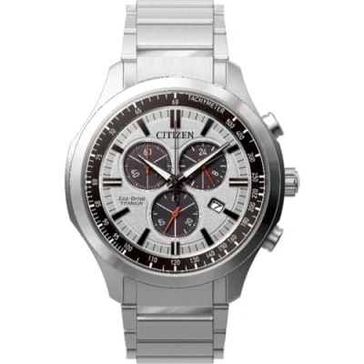 Immagine di Citizen Orologio Cronografo al Quarzo Giapponese Uomo con Cinturino in Titanio AT2530 85A