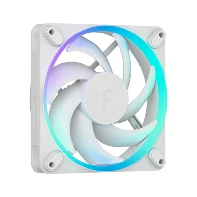 Immagine di Fractal Design Momentum 12 RGB Ventola silenziosa per case PC 120 mm ARGB Gen 2 16 LED Pale in polimero a cristalli liquidi (LCP) Bianco