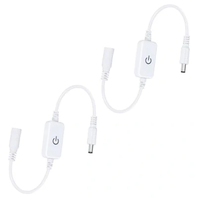 Immagine di Tunejoy LED Strip Dimmer Switch Controller Striscia Touch 2A DC 12V 24V con 5,5mm Spina per Singolo Colore Luminosa a 2 Pezzo