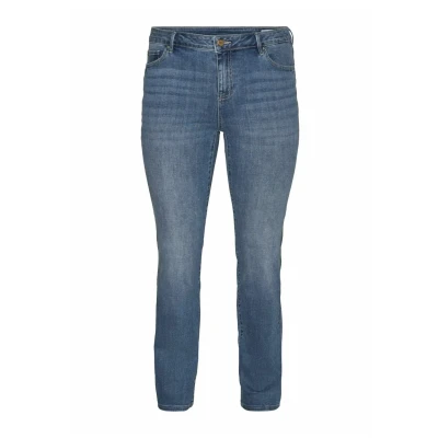 Immagine di VERO MODA CURVE Vmcflash Mr Straight J Li347 Ga Cur Noos Jeans, Blu, 44W x 32L Donna