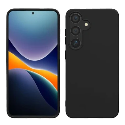 Immagine di kwmobile Custodia Compatibile con Samsung Galaxy S24 Cover Back Case per Caricatore Wireless Antiurto e Flessibile in Silicone TPU nero