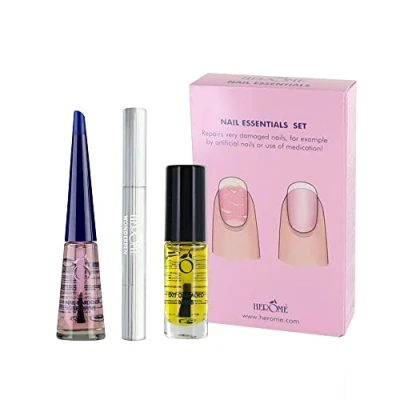 Immagine di Herome 3 in 1 (Misura XL) Set Indurente Unghie con Smalto Rinforzante Unghie, Olio Cuticole Penna e Fragili (Exit Damaged Nails)