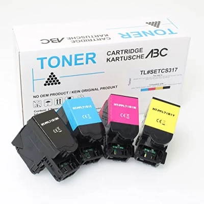 Immagine di ABC Set compatibile 4x Toner per Lexmark 71B2 K C M Y CS317 CS317dn CS417 CS417dn CS517 CS517de CS517dn CX317 CX317dn CX417 CX417dn CX517 CX517de CX517dn