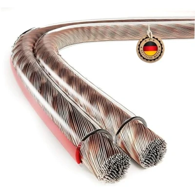 Immagine di ETEC, cavo per altoparlanti 20 metri, CCA, sezione 2x0,75 mm², trasparente
