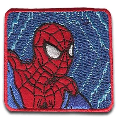 Immagine di Marvel © Spiderman Comic testa piazza Toppe termoadesive Patch Toppa ricamate