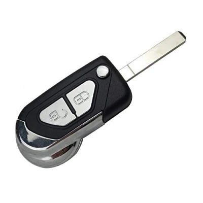 Immagine di PHONILLICO Guscio chiave per Citroen DS3 2009 2020 Plip telecomando 2 pulsanti con lama