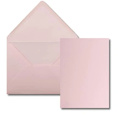Immagine di Kim Kranholdt GmbH set di biglietti DIN A5/ C5, con buste, colori vivaci 25 Karten Sets 16 rosa