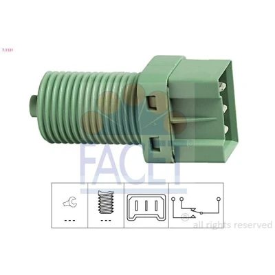 Immagine di FACET 7.1131 Interruttore luce freno meccanico Made in Italy OE Equivalent
