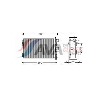 Immagine di PRASCO VNA6239 Radiatore Riscaldamento VOLKSWAGEN: Transporter 4 Bus,