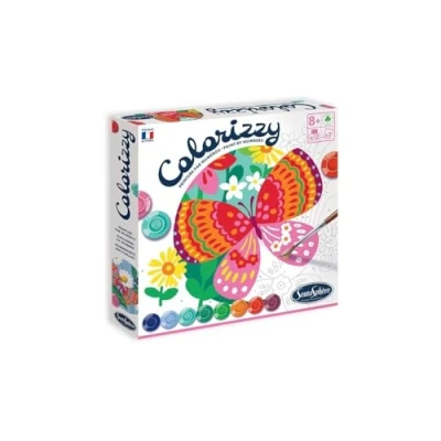 Immagine di Sentosphère Colorizzy Dipingere con i Numeri, Pittura per Bambini, Farfalle, Kit Fai da Te, Multicolore, zzzz s, 3904504