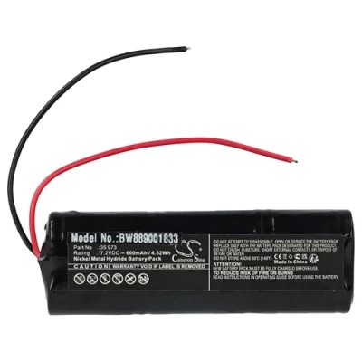 Immagine di vhbw batteria compatibile con Telenot 35 973, 6/N 270AA, F1011/S, FM 433 sistema d&#039;allarme (600mAh, 7,2V, NiMH)
