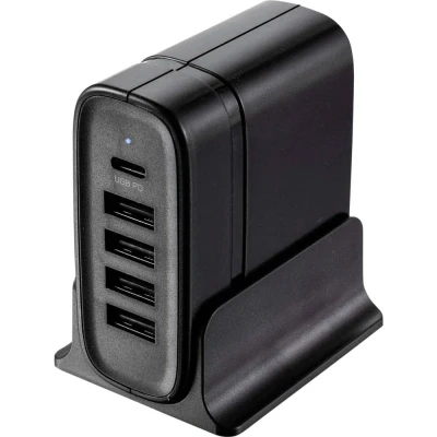Immagine di VOLTCRAFT UC 5ACX001 Caricatore USB 41.5 W presa di Corrente uscita max. 4400 mA Num. uscite: 5 x USB, C® Power Delivery (USB PD)