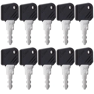 Immagine di Create idea 10PCS 801 Chiavi di avviamento accensione 0009730419 0009701304 Compatibile con Linde Carrello elevatore Escavatore Accessori ricambio per attrezzature pesanti