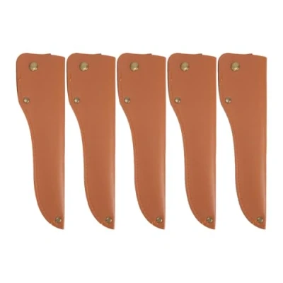 Immagine di DONGKER Fodero Coltello Pelle,5 Pezzi 8&quot; Custodia per Coltelli con Passante da Cintura Filetto e Disossamento 6 Pesca Caccia Campeggio (Senza Lame)