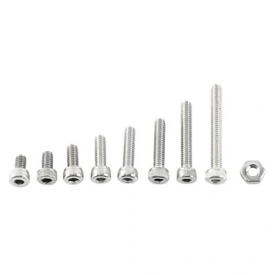 Immagine di 300 Pezzi M2,5 A2 Dadi e Bulloni, Viti a Esagono Incassato In Acciaio Inossidabile Bullone con Assortimento di Esagonali, per Elettrodomestici(A: Cap head)