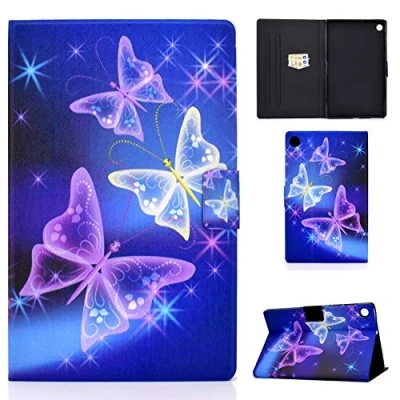 Immagine di Succtopy Custodia per Huawei MatePad T10S/T10 2020, PU Cover Tablet T10 9.7 AGR L09 W09 Protettiva Slim Smart Case T10S 10.1 AGS3 W09,Farfalla Viola