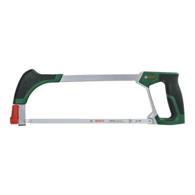 Immagine di Bosch Seghetto da 300 mm (seghetto univ. con lama bimetal. resistente per tagli precisi su metallo, legno, plastica e altro, 24 TPI, angolo di taglio 45/90, impugnatura morbida ergon.)