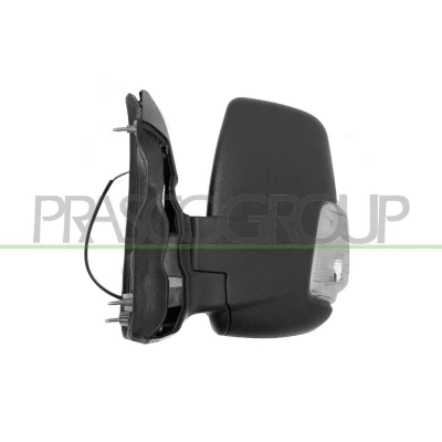 Immagine di Specchietto retrovisore esterno Prasco FD9137224 Sx nero arancione elettrico ribaltabile/ripiegabile elettricamente, Braccio specchio corto, convesso