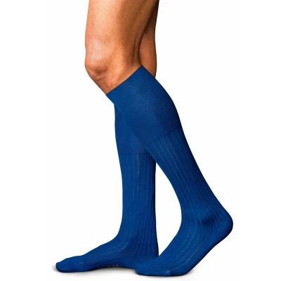 Immagine di Falke NO. 13 Finest Piuma Cotton Kneehigh Calze, Uomo, Taglia: 45/46, Royal blue