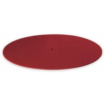 Immagine di Dynavox Pm2 Supporto per giradischi in feltro antistatico, diametro 30 cm, colore: Rosso