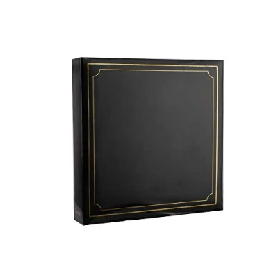 Immagine di Arpan Album fotografico con 3 anelli, formato extra large, per 20 fogli, 40 lati, colore: nero