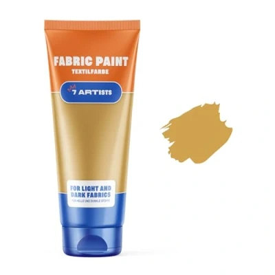 Immagine di 7 Artists Colore Tessuto Per Tessuti Oro 60 ml Colori Permanenti Vernice Stoffa Pittura
