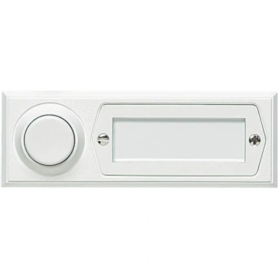 Immagine di Tasto per campanello 1 parte Grothe 51013 Bianco 12 V/1,5 A
