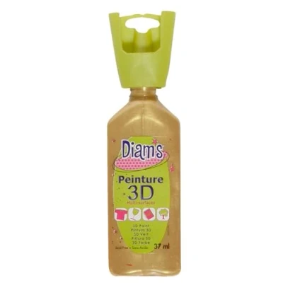 Immagine di DIAM&#039;S Pittura 3D per Tutti i Supporti, Oro Nacré, 37 ml