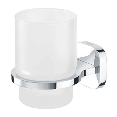 Immagine di Tiger Ramos Supporto per Portaspazzolino, Zamak, Cromato, 7,7x9,6x10,4 cm