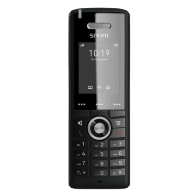 Immagine di Snom M325 IP DECT Telefono Cordless VoIP, Base Station M300 e M25 Handset pacchetto, fino a 20 portatili, 5 chiamate contemporanee, 75 ore in standby 7 di conversazione; Nero; 00003955