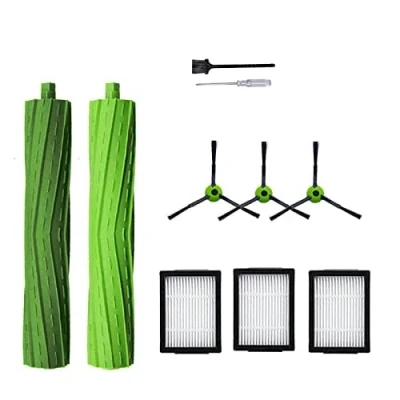 Immagine di Rumba Accessori di ricambio per aspirapolvere iRobot Roomba serie j i7 j7 i6 i8 i3 i4 i1 e5 e6 I E, include 1 spazzola a rullo e 3 filtri laterale