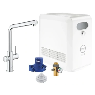 Immagine di Grohe GRO 31347003 Rubinetto lavello, Sistema di filtrazione dell&#039;Acqua, Cromo, Piccolo