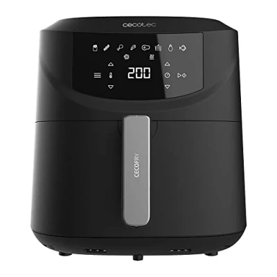 Immagine di Cecotec Friggitrice ad Aria Cecofry Absolute 7600. Air Fryer 2000 W, Capacità 7,6 L, Digitale e Compatta, Tecnologia PerfectCook, Temperatura Tempo Regolabili 80 200 C, Pannello Touch, 8 Modalità
