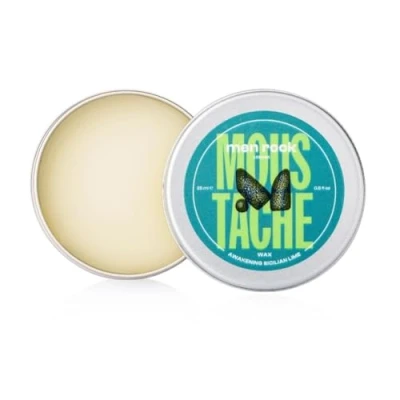 Immagine di Men Rock Awakening Moustache Wax, Perfect to Shape, Style and Tame Unruly Hairs, Promotes Softer Hair Growth, Enriched with Coffee Oil Soften Zesty Sicilian Lime Fragrance 25ml
