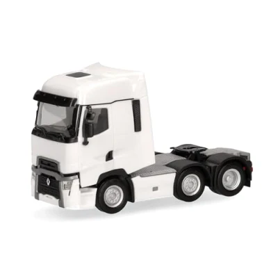 Immagine di herpa modello di camion Renault T facelift, trattore stradale 3 assi (6x2), miniatura in scala 1:87, pezzo da collezione, Made Germany, plastica, colore: bianco