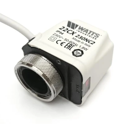 Immagine di Watts Industries 10029671 ATTUATORE/valvola unità 22 C per riscaldamento cerchio distributore, adatto la valvola Hydronics