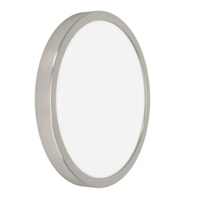 Immagine di Eglo Fueva 6 Plafoniera a LED, rotonda, lampada da soffitto in metallo colore argento e plastica bianca, luce bianca calda fredda, IP44, diametro 28 cm