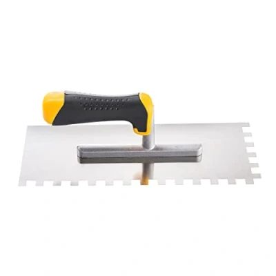 Immagine di HARDY Cazzuola a Denti Serie 2k * 28 *Di Acciaio Inox per l&#039;Applicazione di Malte Adesiveintonaco Liscio Durevole Dimensioni 12 X cm 6x6 mm